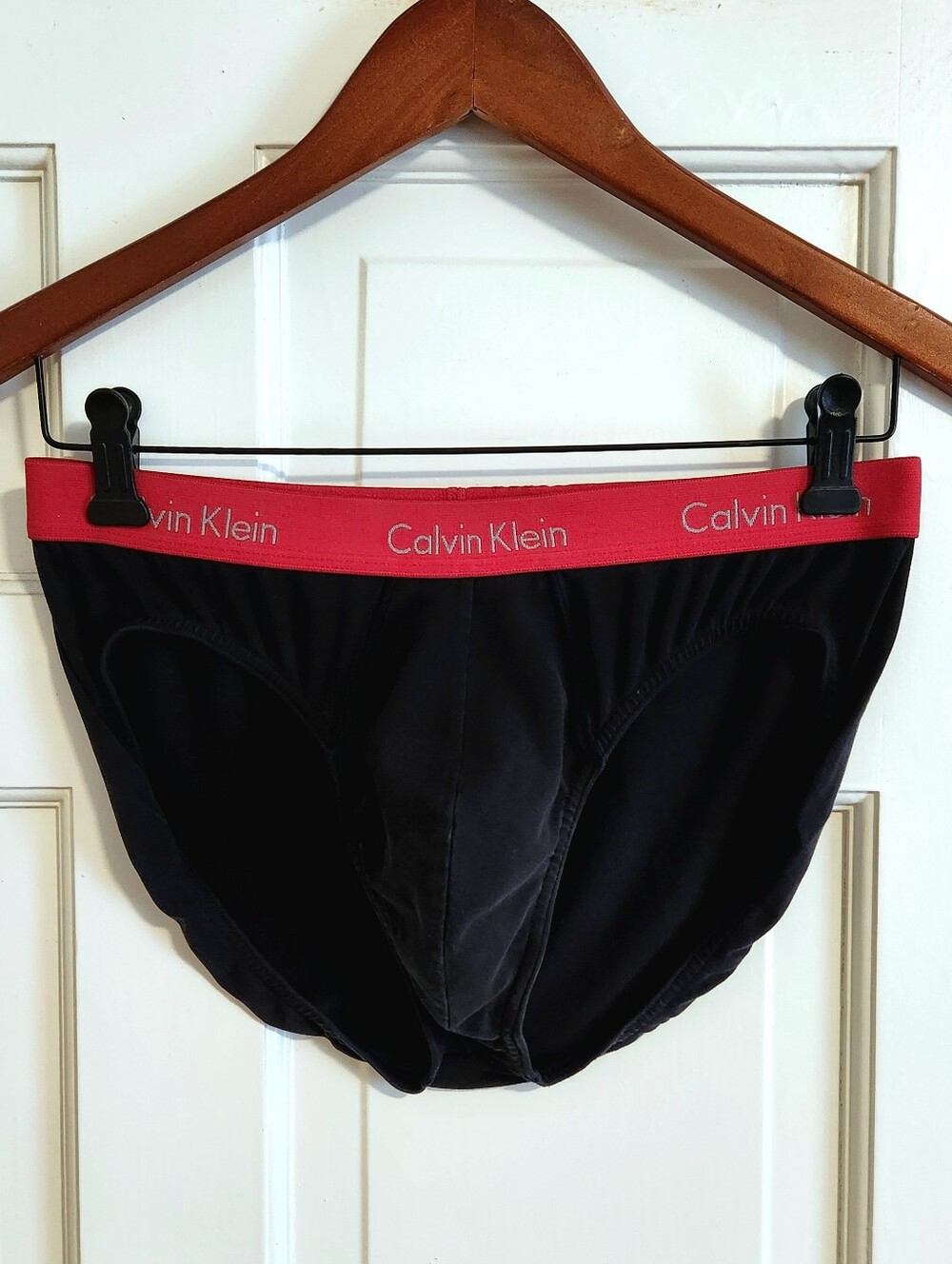 💋Calvin Klein💋 - Black Brief w/Red Waistband